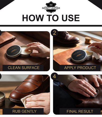 Leather Balm & Nylon Brush Leather Care Set
