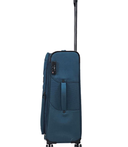 Corby Medium Soft Shell Suitcase in Teal