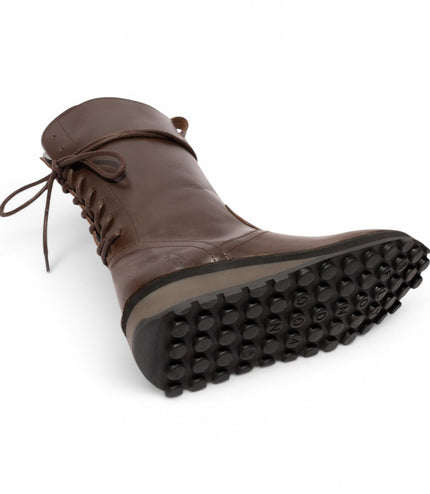 Fly London Women’s Brown Leather Mid-Calf Long Boots - HEIG229