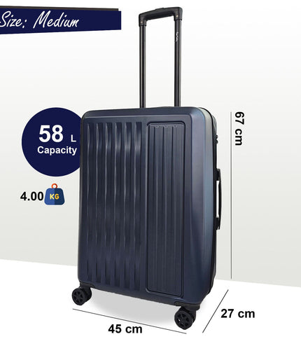 Croydon Medium Hard Shell Suitcase in Navy