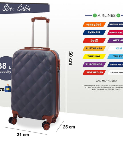 Crawley Cabin Soft Shell Suitcase in Grey