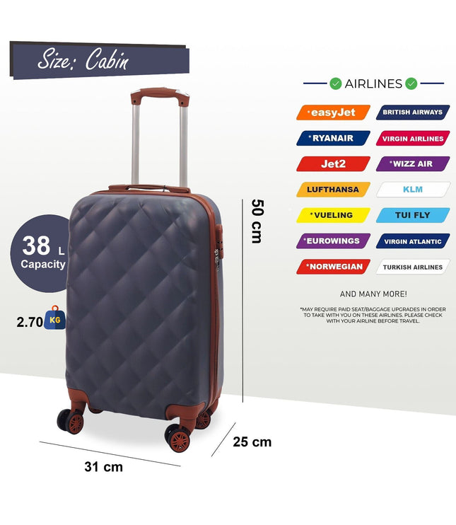 Crawley Cabin Soft Shell Suitcase in Grey