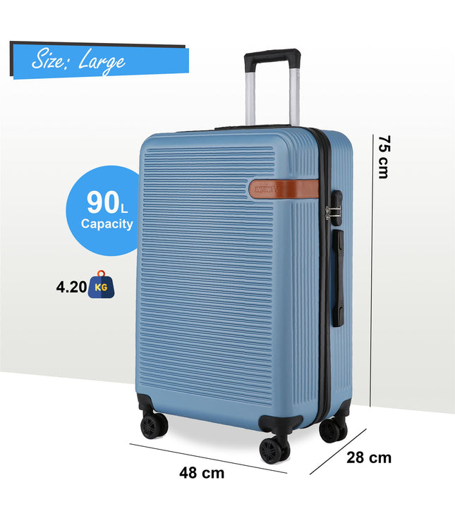 Calgary Large Hard Shell Suitcase in Blue