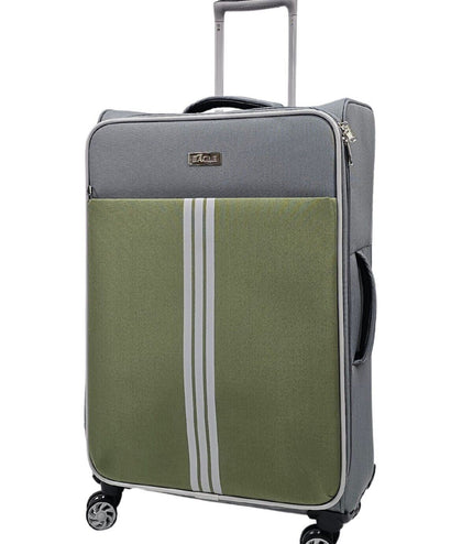 Beverley Medium Soft Shell Suitcase in Grey