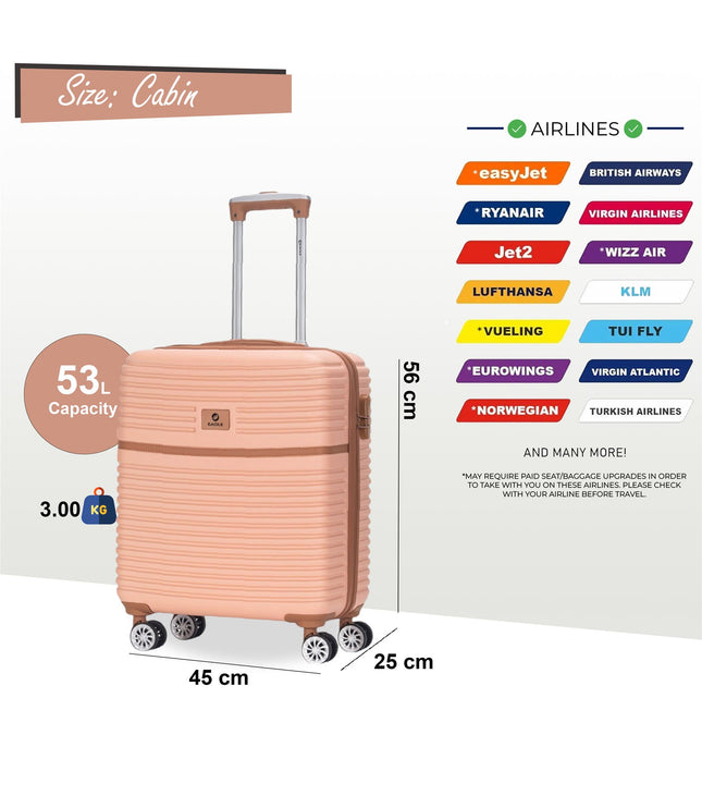 Koga Cabin Hard Shell Suitcase in Pink