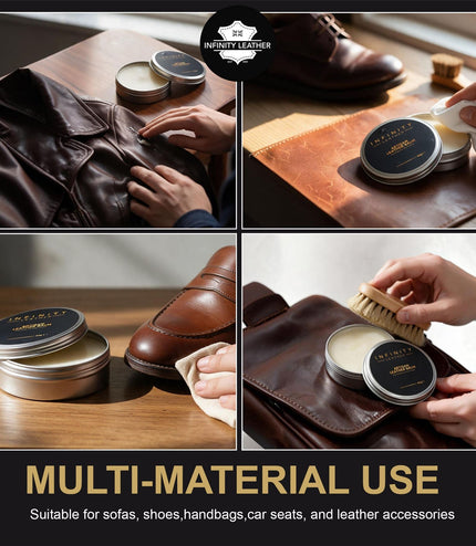 Nourishing Leather Conditioner for Shoes & Bags, 2 Pack Leather Balm