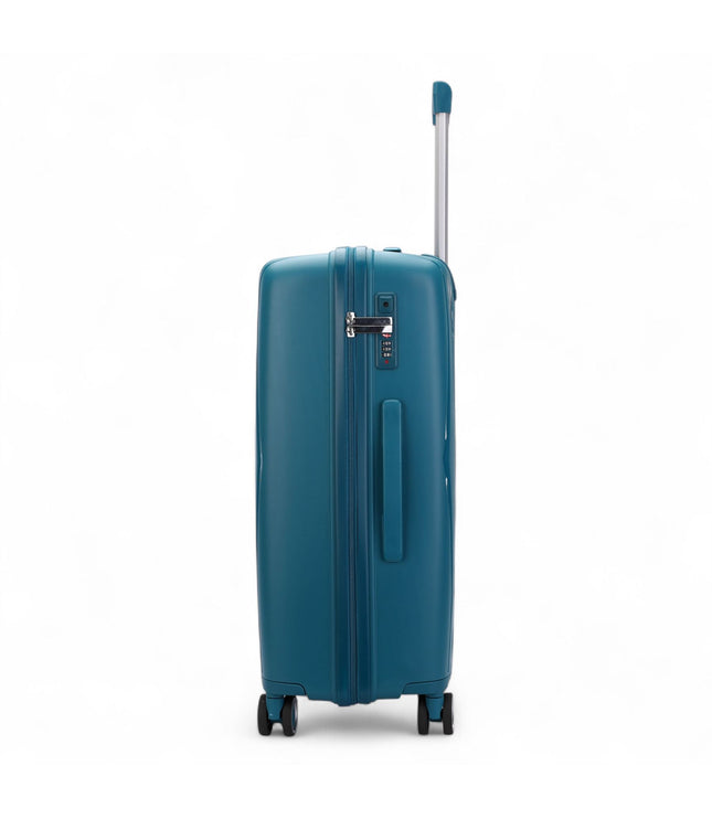 Burnaby Large Hard Shell Suitcase in Teal Blue
