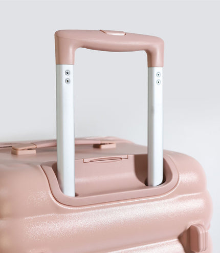 Hard Shell Cabin 37 x 22 x 55 cm Pink TSA Secure Luggage Suitcase Suitable for Easyjet, Ryanair
