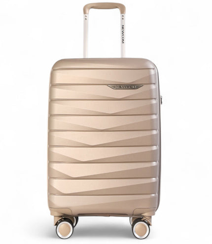 Forster Large Hard Shell TSA Suitcase in Champagne Beige