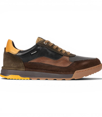 Pikolinos Men's Black Leather Trainers Sneaker Lace-Up Shoes - Teide