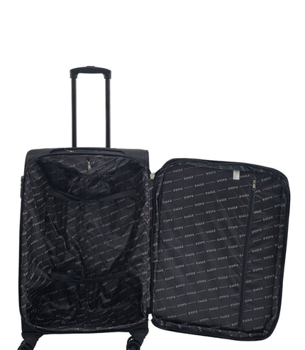 Arundel Medium Soft Shell Suitcase in Black