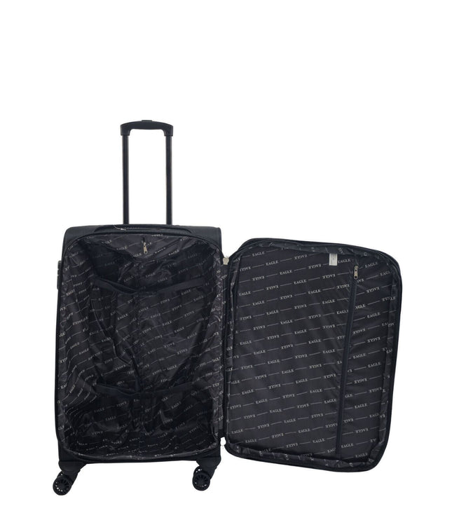 Arundel Medium Soft Shell Suitcase in Black