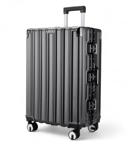 Airdrie Large Hard Shell Suitcase in Charcoal Black