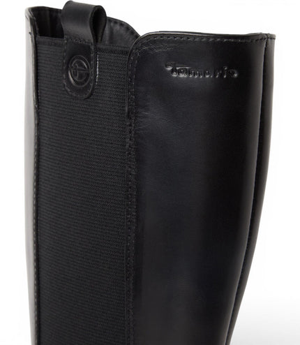 Tamaris Women’s Black Leather Knee High Platform Heel Long Boots - 25608-41