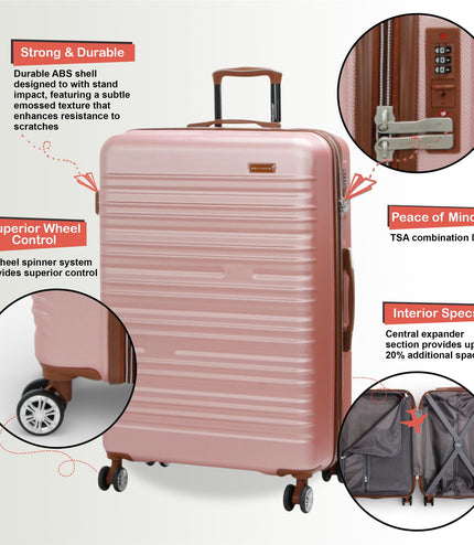 Armidale Large Hard Shell Suitcase in Golden