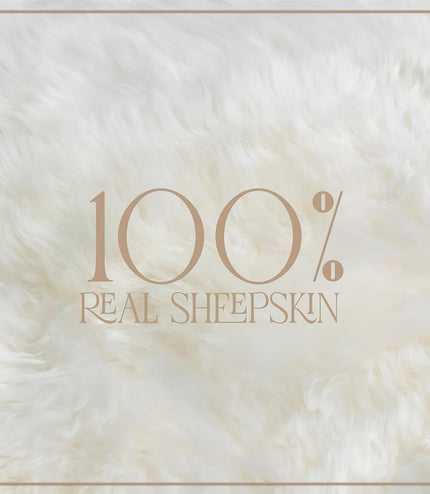 Genuine Sheepskin Ivory  40x40cm Real Wool Single Sided Cushion