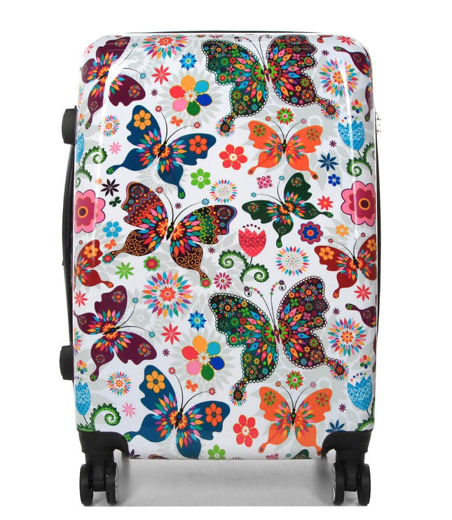 Corbridge Medium Hard Shell Suitcase in Butterfly