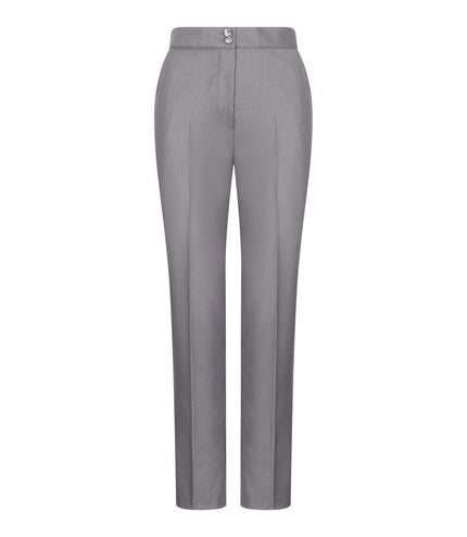 Women's 3 Piece Tailored Fit Plain Grey Formal Office Suit