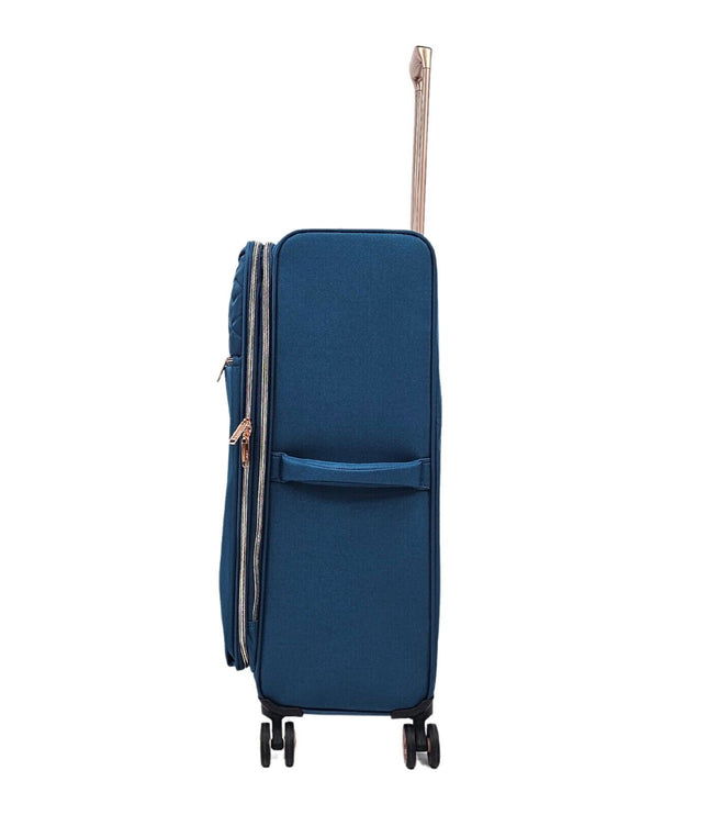 Bexley Medium Soft Shell Suitcase in Teal
