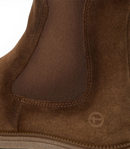 Tamaris Womens Brown Leather High Chelsea Ankle Boots - 25427-41