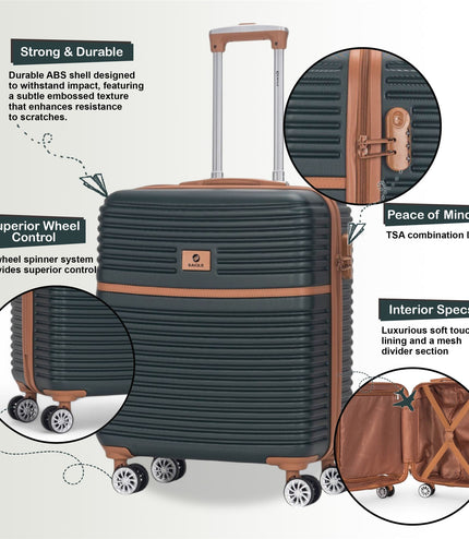 Koga Cabin Hard Shell Suitcase in Green
