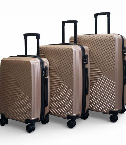 Junee Set of 3 Hard Shell Suitcase in Gold