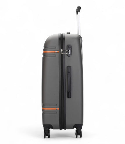 Calgary Medium Hard Shell Suitcase in Charcoal Black