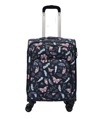 Ashbourne Cabin Soft Shell Suitcase in Butterfly