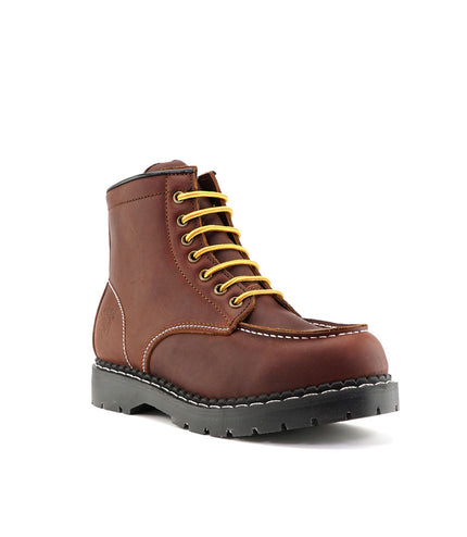 Grinders Unisex Burgundy Ryan Acs Leather Western Vintage Indy Boots