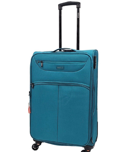 Ashford Medium Soft Shell Suitcase in Teal