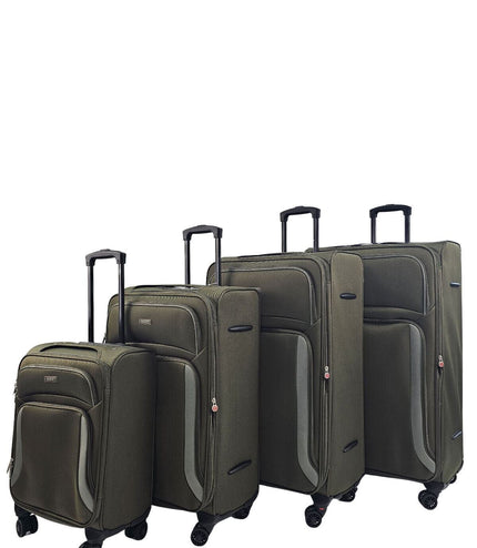 Arundel Set of 4 Soft Shell Suitcase in Khaki