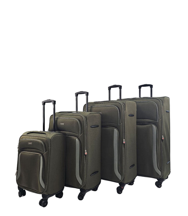 Arundel Set of 4 Soft Shell Suitcase in Khaki