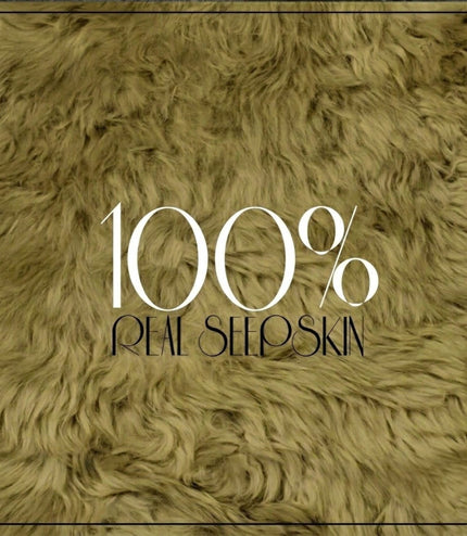 Genuine Green Sheepskin Natural Silky Soft Fluffy Real Wool Rug