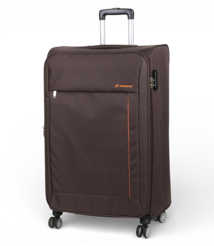 Carrollton Large Soft Shell Suitcase in Brown