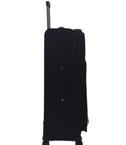 Andover Large Soft Shell Suitcase in Black