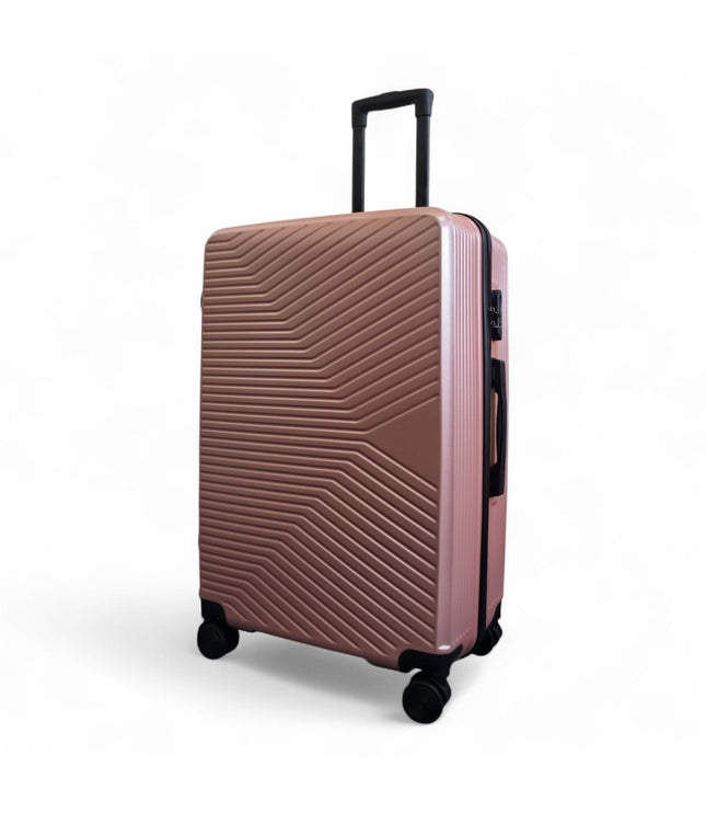 Junee Large Hard Shell Suitcase in Rose Gold
