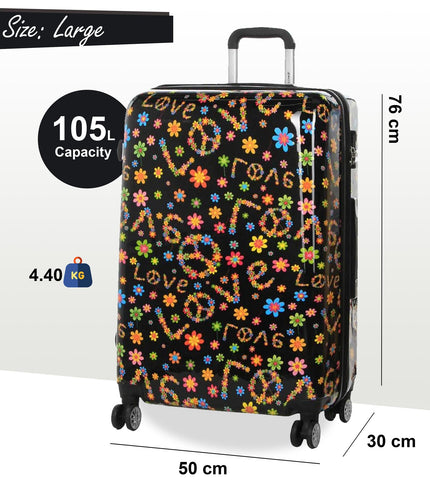 Corbridge Large Hard Shell Suitcase in Love