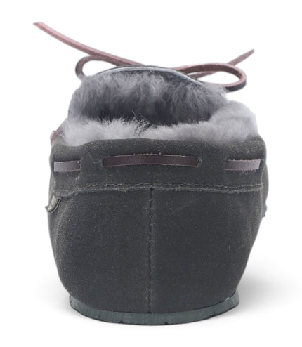 Men’s Olive Green Genuine Sheepskin Moccasin Winter Slippers - Flint