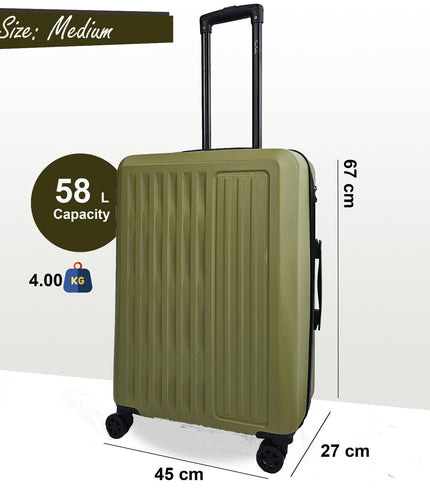 Croydon Medium Hard Shell Suitcase in Green