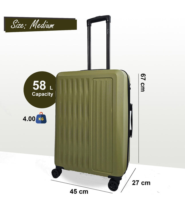 Croydon Medium Hard Shell Suitcase in Green