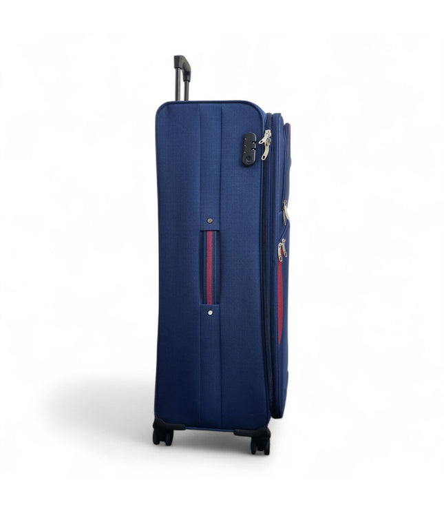 Gosford X-Large Soft Shell Suitcase in Navy Blue