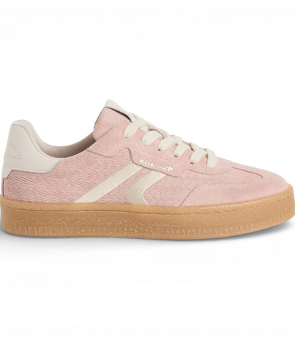 Tamaris Women's Pink Leather White Stripes Trainers Sneaker Shoes
