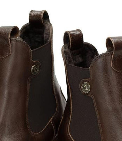 Panama Jack Women's Francesca B13 Brown Leather Chelsea Boots