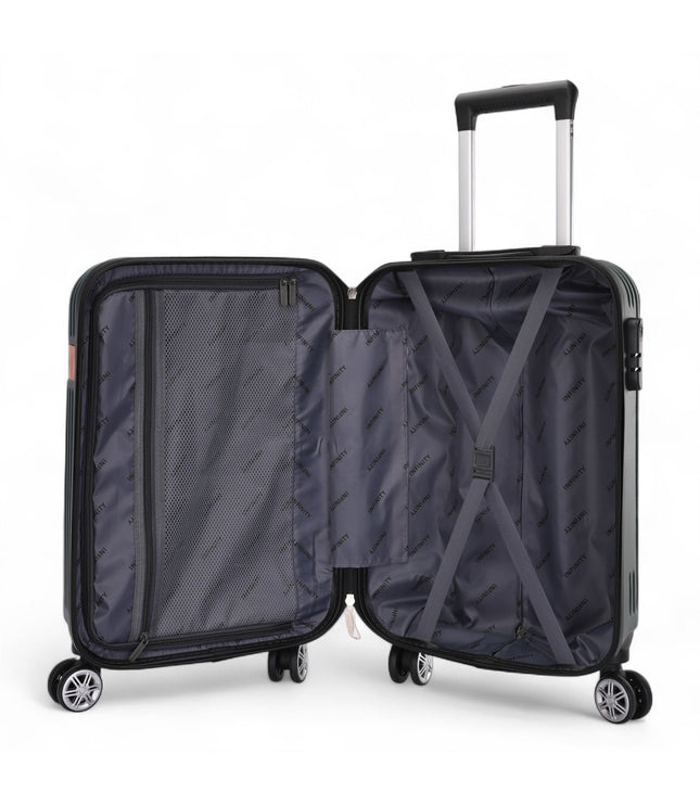 Calgary Cabin Hard Shell Suitcase in Emerald Green