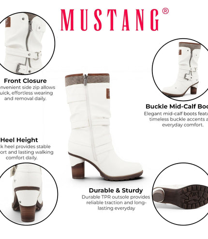 Mustang Women's Mid-Calf Heeled Long Boots - M0162001