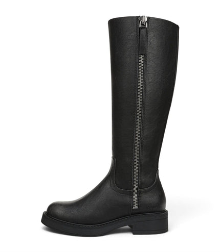 Blowfish Malibu Women's Black Faux Leather High Riding Boots - Venice Tall