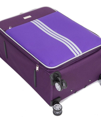 Beverley Large Soft Shell Suitcase in Purple