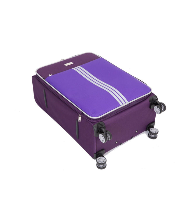 Beverley Large Soft Shell Suitcase in Purple