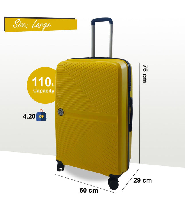 Acton Large Hard Shell Suitcase in Yellow