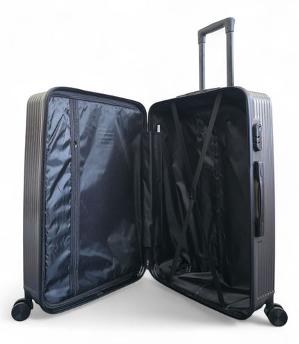 Junee Set of 3 Hard Shell Suitcase in Charcoal Grey